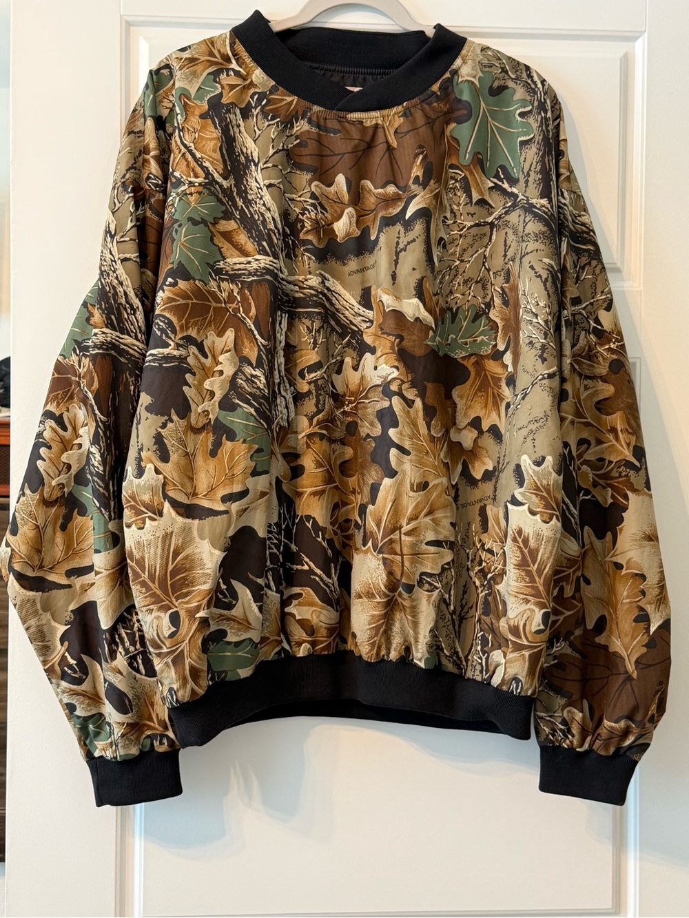 Vintage Wrangler Rugged Wear Camouflage Pullover Windbreaker Jacket XL